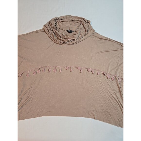 Pol lightweight women's poncho style top funnel neck layering oversized size S - Picture 6 of 16